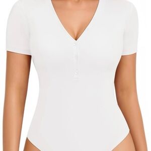 Mango Pop White Bodysuit